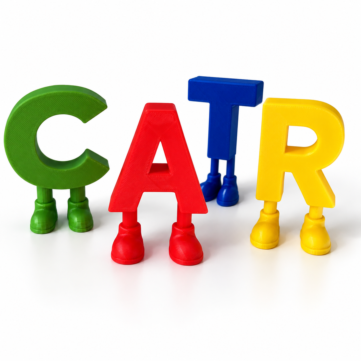 Colorful English Alphabet Letters