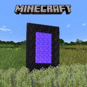 Minecraft Nether Portal Phone Stand