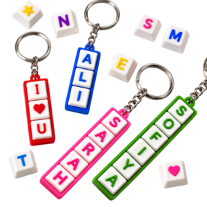 Custom Clicky Keycap Keychain – Personalized