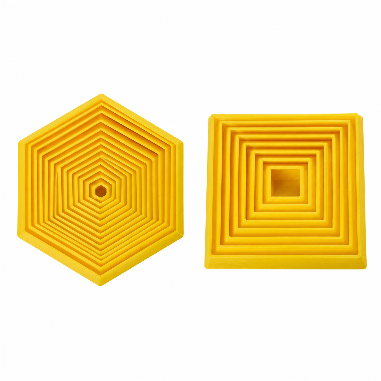 Geometric Fidget Spinner – Square & Hexagon