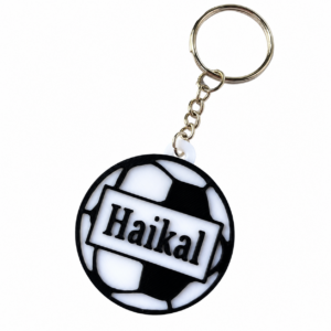 Custom Name Football Keychain & Bag Charm