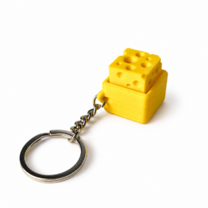 Cheese Mechanical Keyboard Keychain