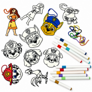 DIY Coloring Keychain Set – 4pcs