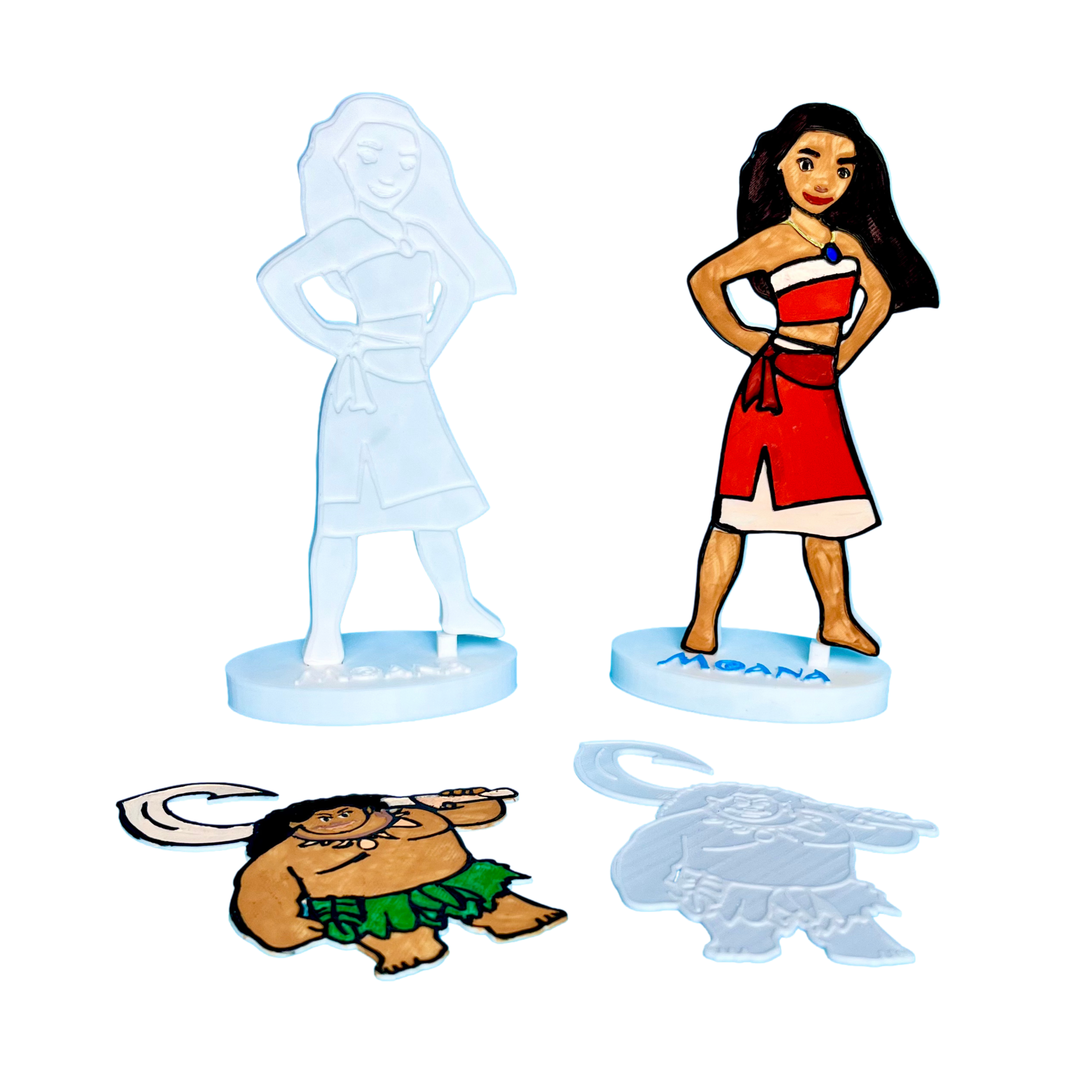 Moana 3D Coloring Board Set